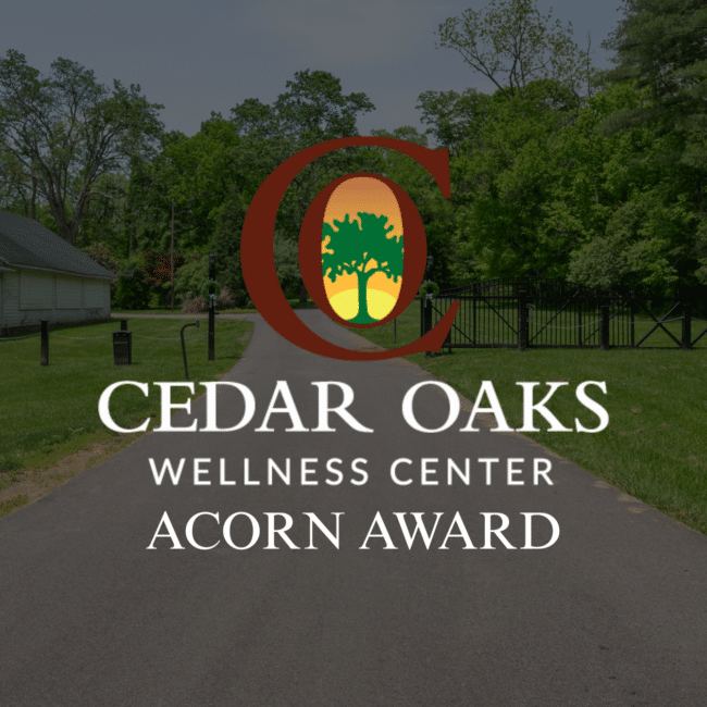 acorn award cedar oaks