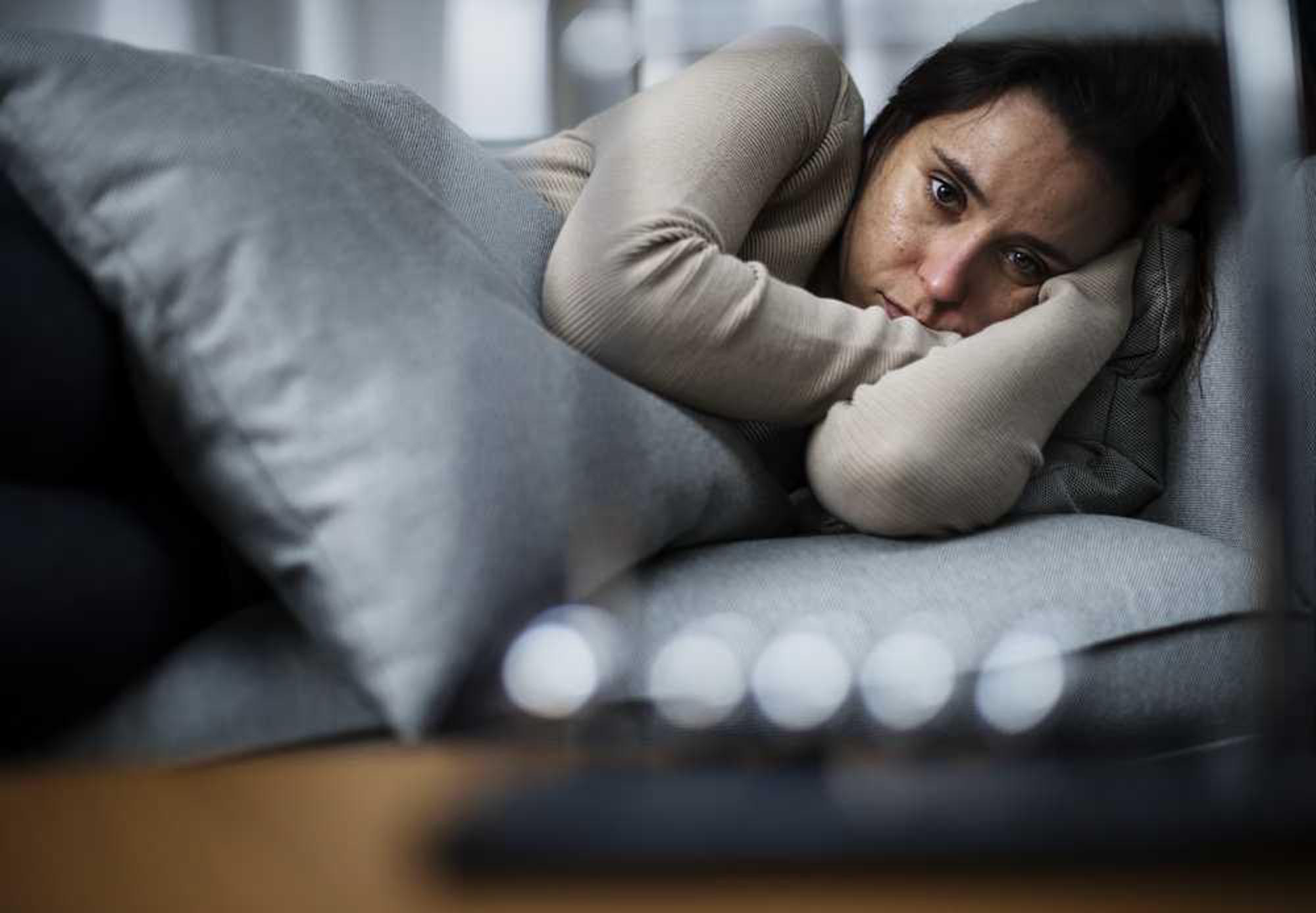 Woman facing anxiety, find treatment at Cedar Oaks Wellness in Ohio