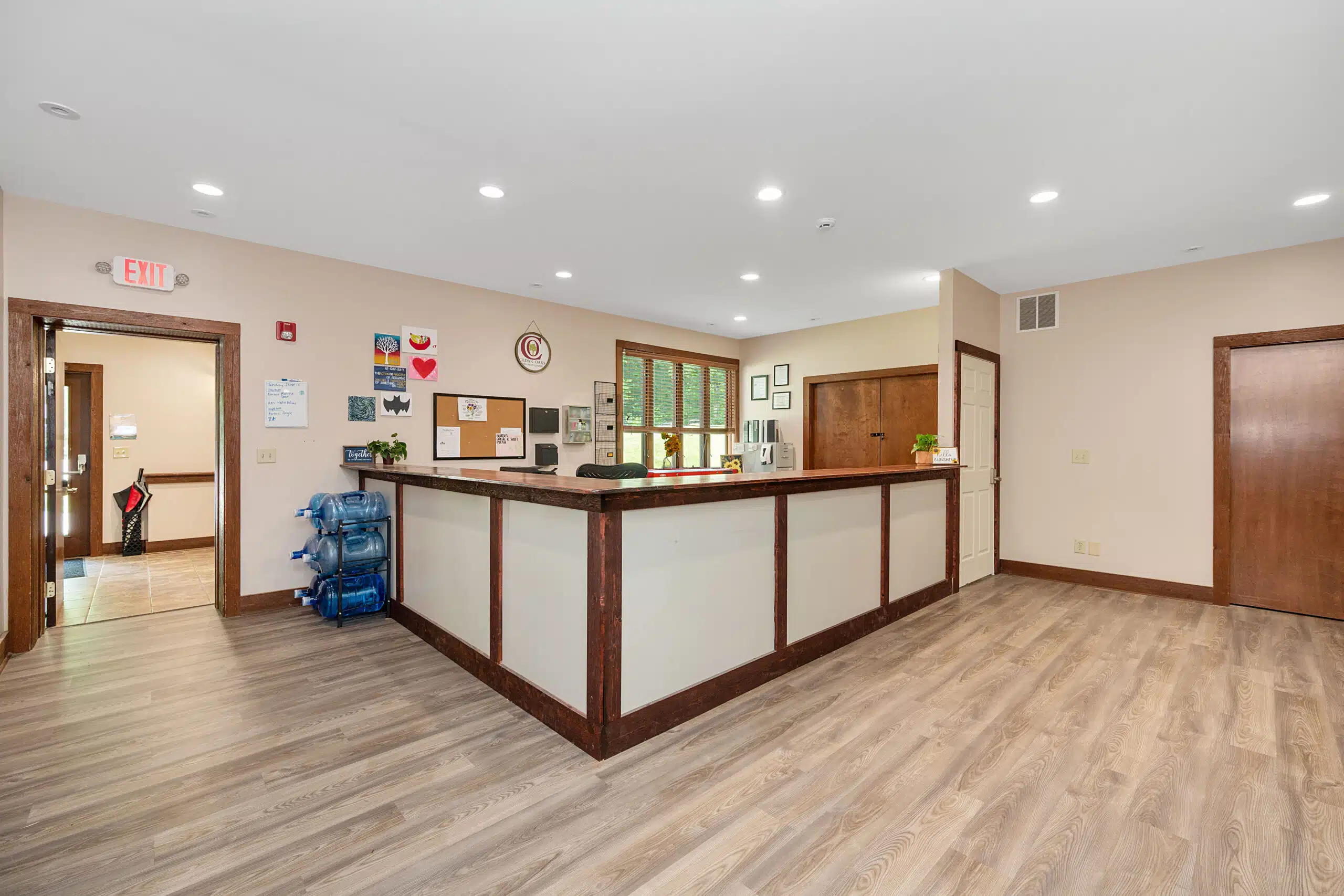 Reception area at Cedar Oaks Wellness Center in Ohio