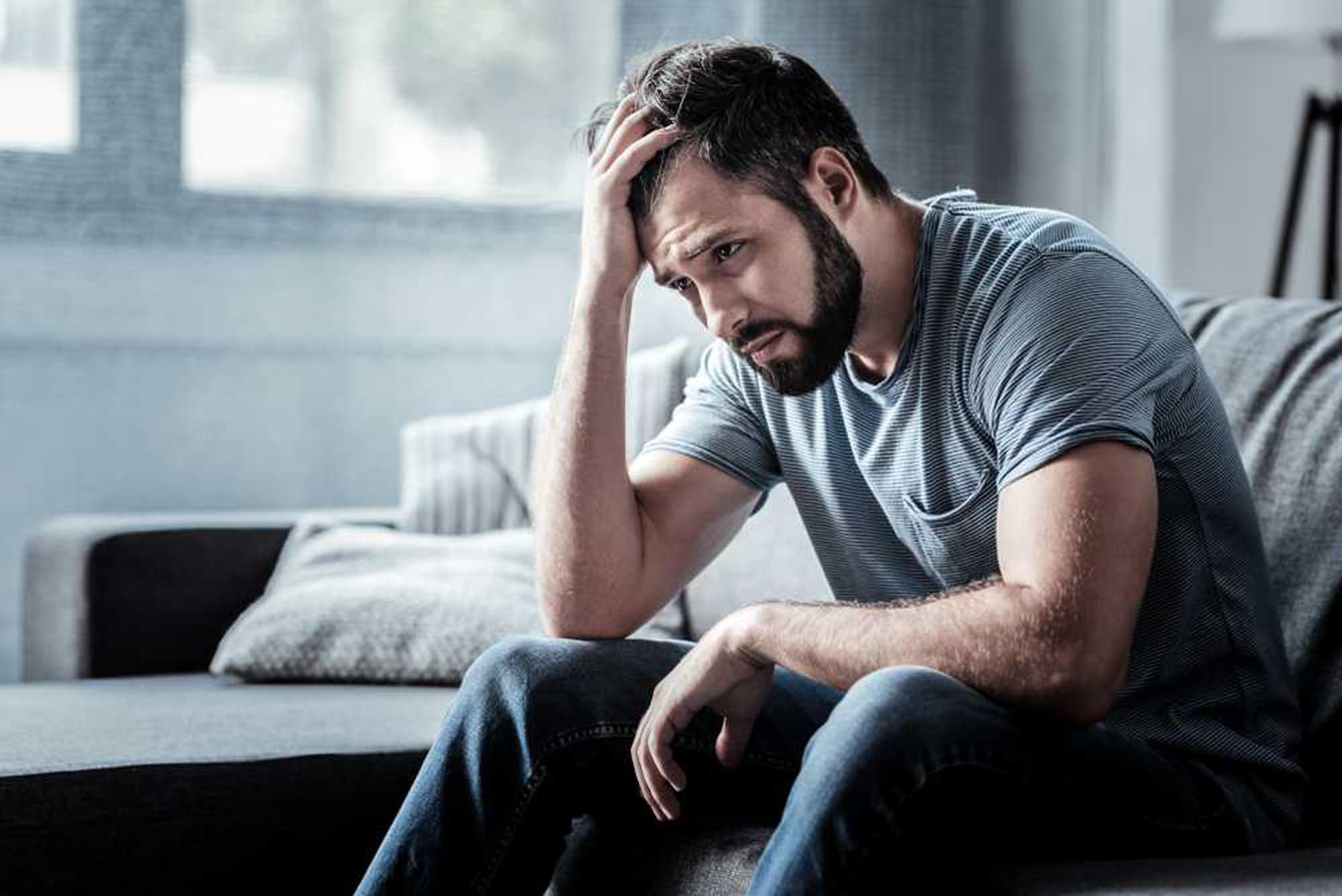 Depression-Cedar-Oaks-Wellness-Ohio Man feeling depressed, find treatment at Cedar Oaks Wellness in Ohio
